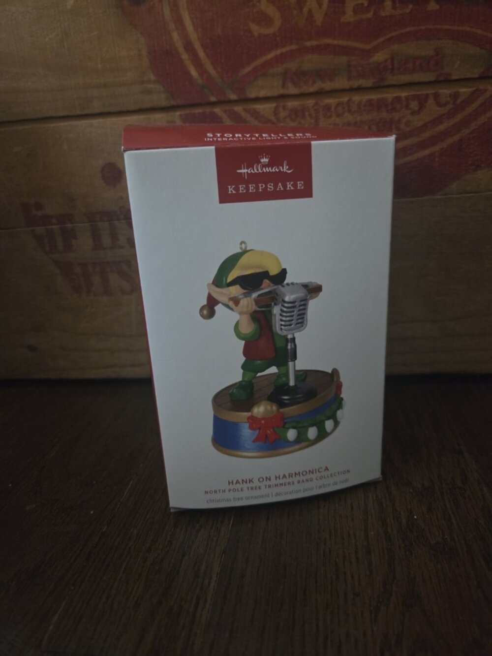 2024 Hallmark Keepsake Storyteller: "Hank on Harmonica" Christmas Ornament NIB